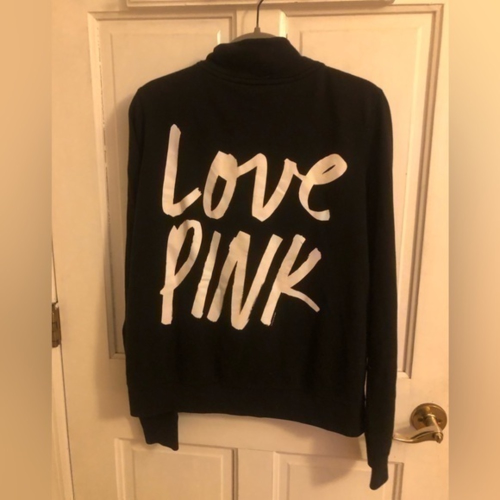 Pink Victoria’s Secret 1/4 zip jacket